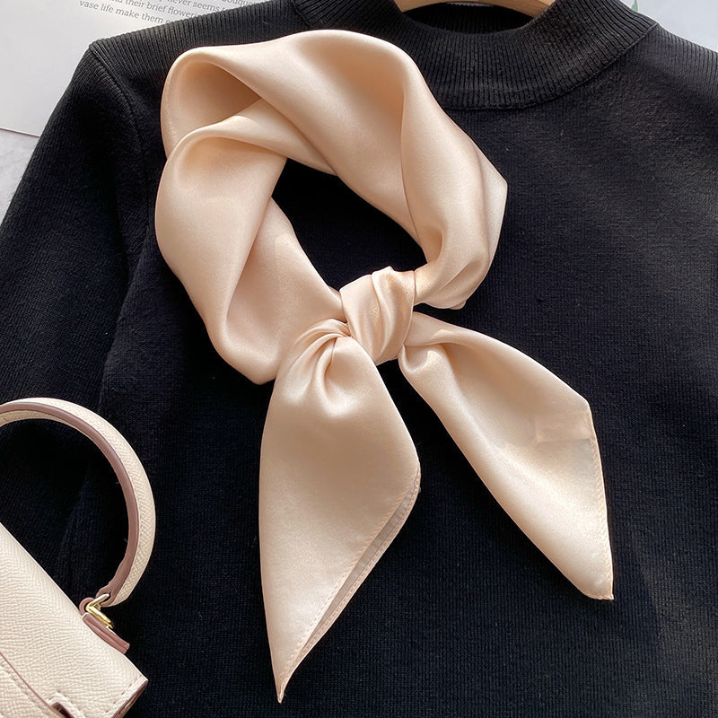 Spring And Autumn Elegant Retro Silk High-end Scarf Nocturna-Pro