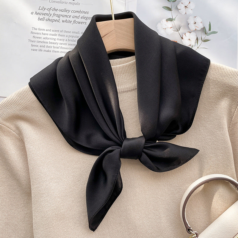 Spring And Autumn Elegant Retro Silk High-end Scarf Nocturna-Pro