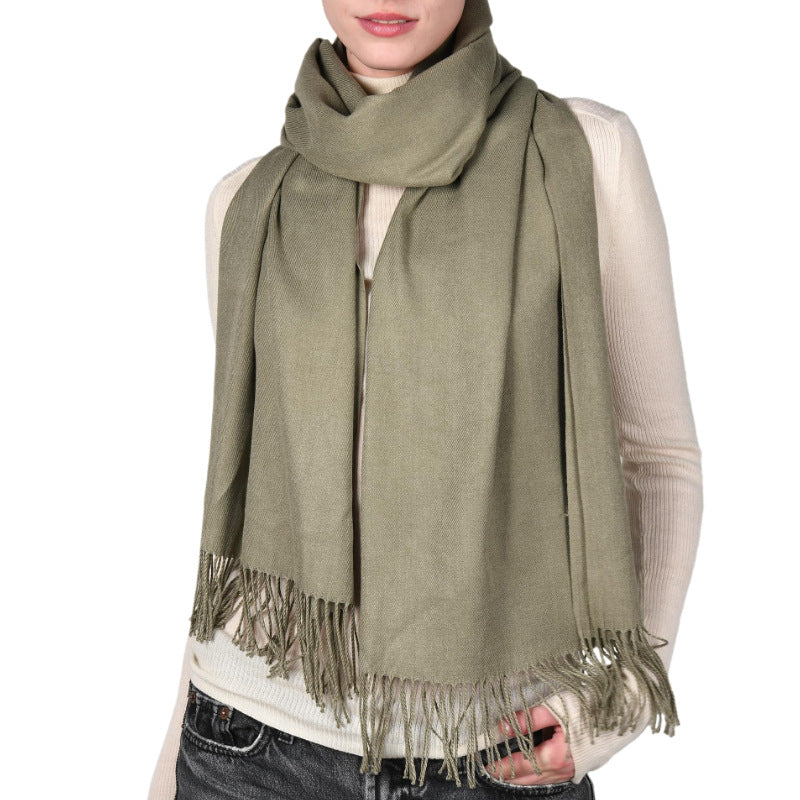 Women's Cashmere Shawl Solid Color Scarf Nocturna-Pro