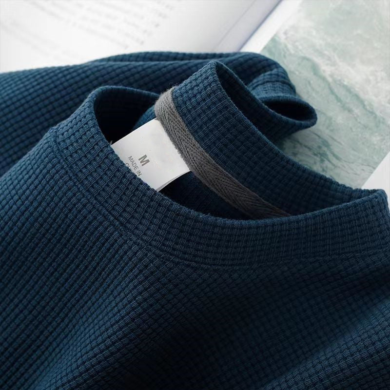 Summer Japanese Round Neck Half Sleeve Top Loose Casual Solid Color Nocturna-Pro