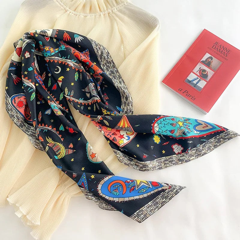 Large Kerchief Women's Spring And Autumn Fashion Printing Nocturna-Pro