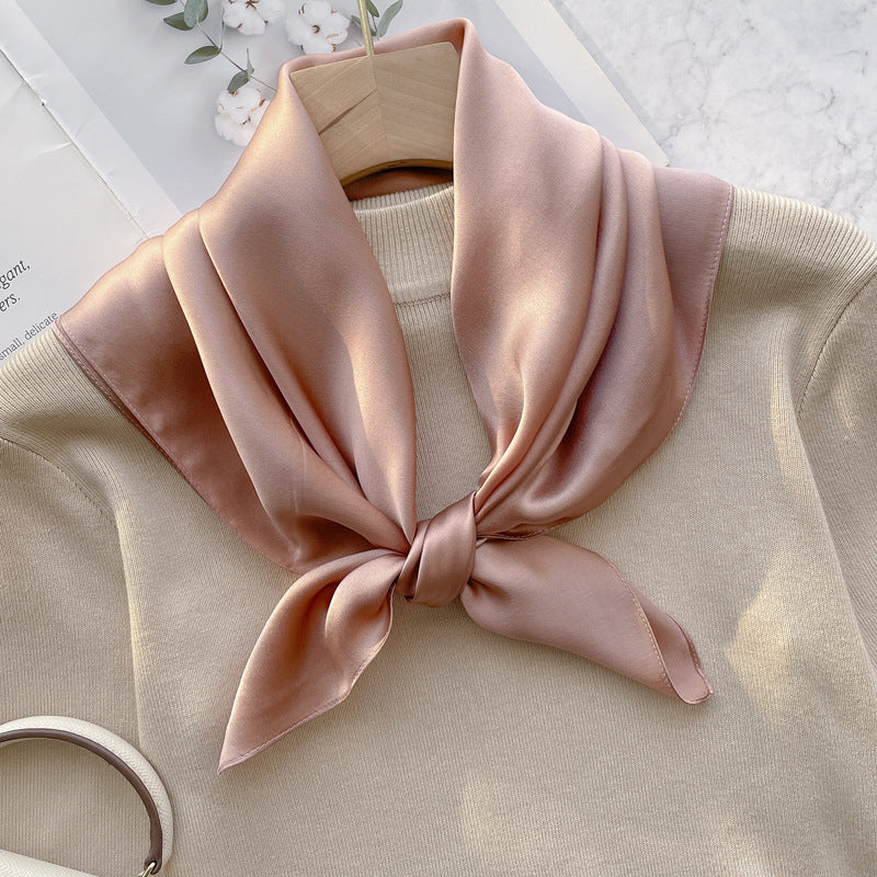 Spring And Autumn Elegant Retro Silk High-end Scarf Nocturna-Pro