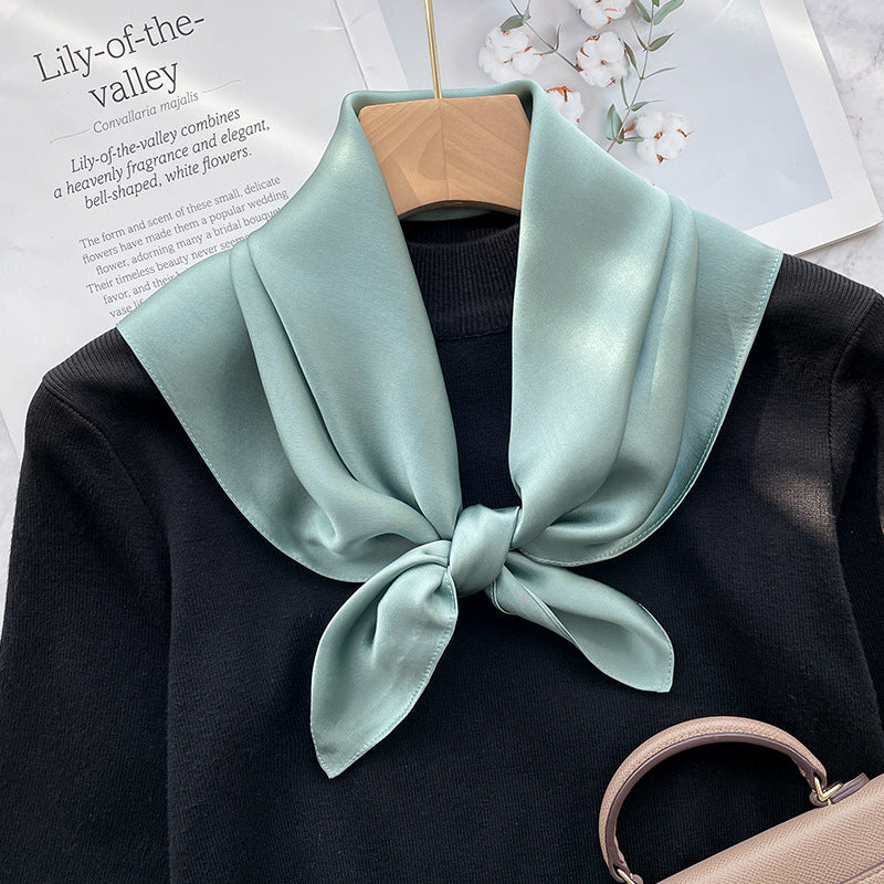 Spring And Autumn Elegant Retro Silk High-end Scarf Nocturna-Pro