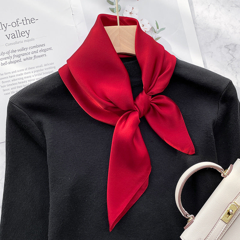 Spring And Autumn Elegant Retro Silk High-end Scarf Nocturna-Pro