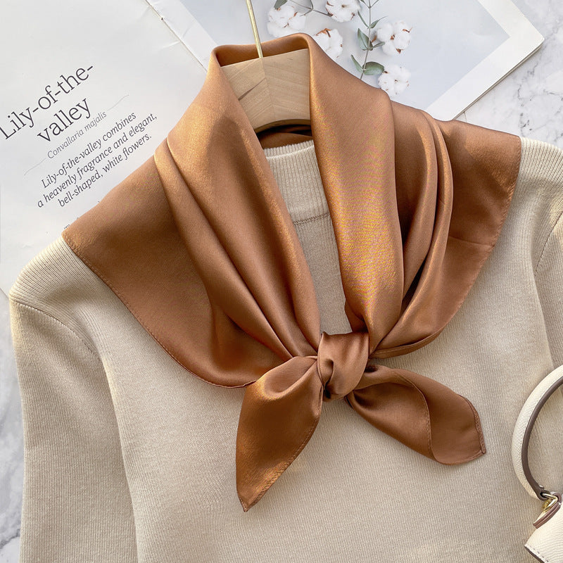 Spring And Autumn Elegant Retro Silk High-end Scarf Nocturna-Pro
