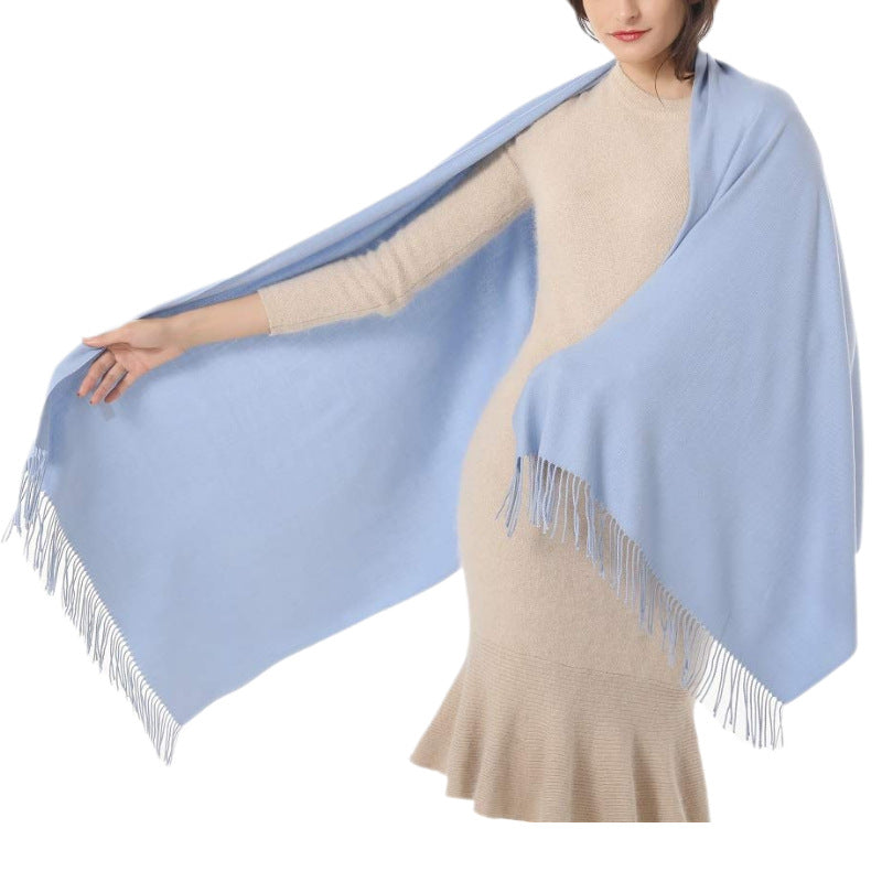 Women's Cashmere Shawl Solid Color Scarf Nocturna-Pro