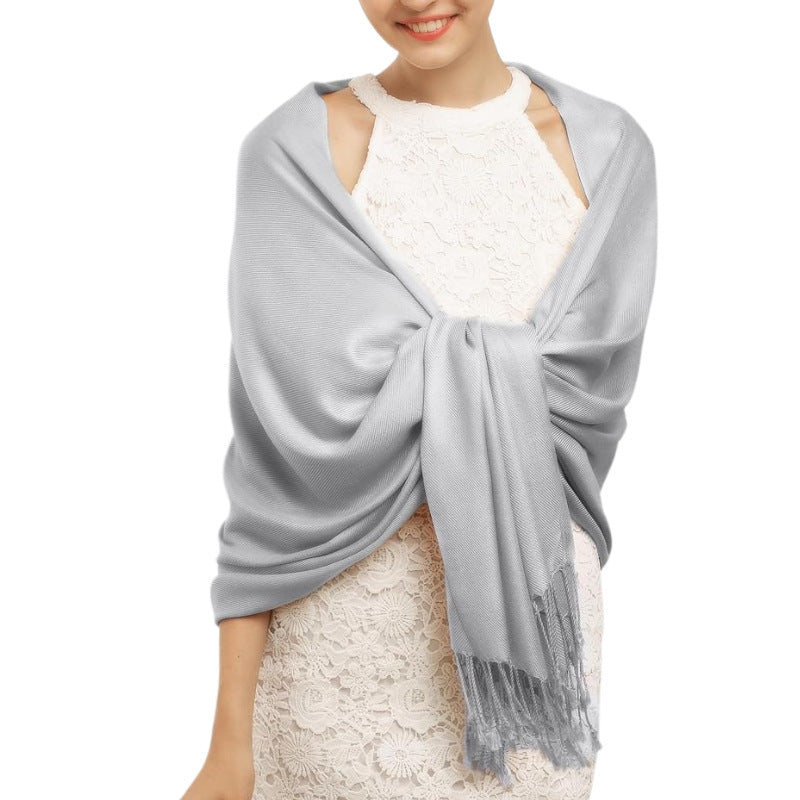 Women's Cashmere Shawl Solid Color Scarf Nocturna-Pro