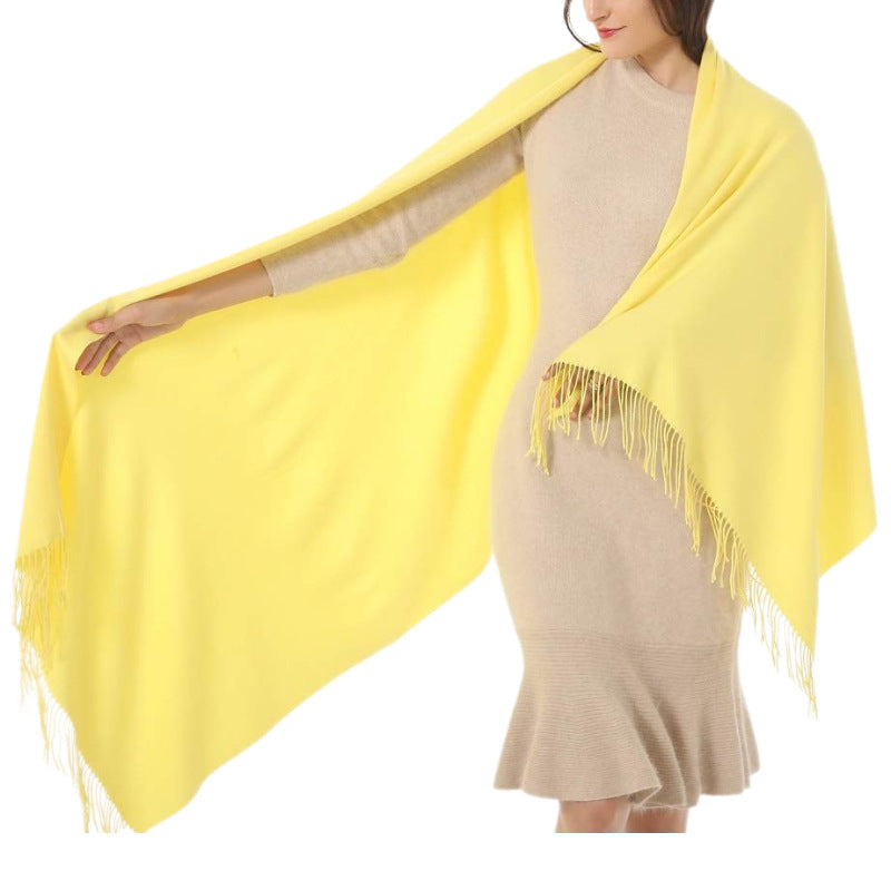 Women's Cashmere Shawl Solid Color Scarf Nocturna-Pro
