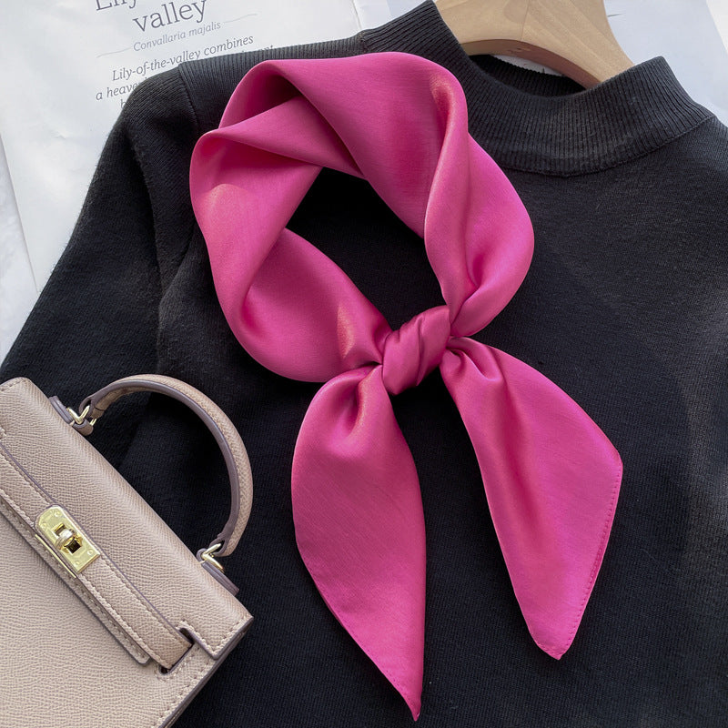 Spring And Autumn Elegant Retro Silk High-end Scarf Nocturna-Pro