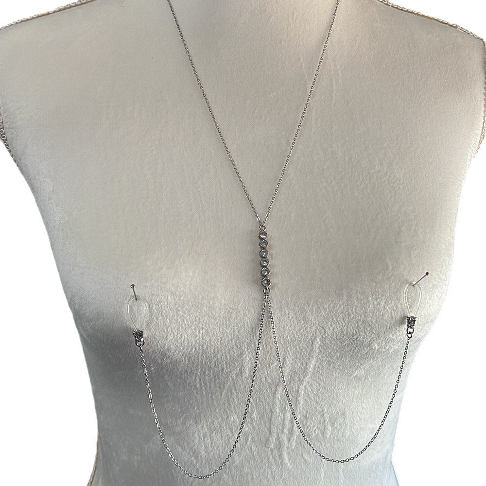 Women's European And American Rhinestone Chest Necklace Nocturna-Pro