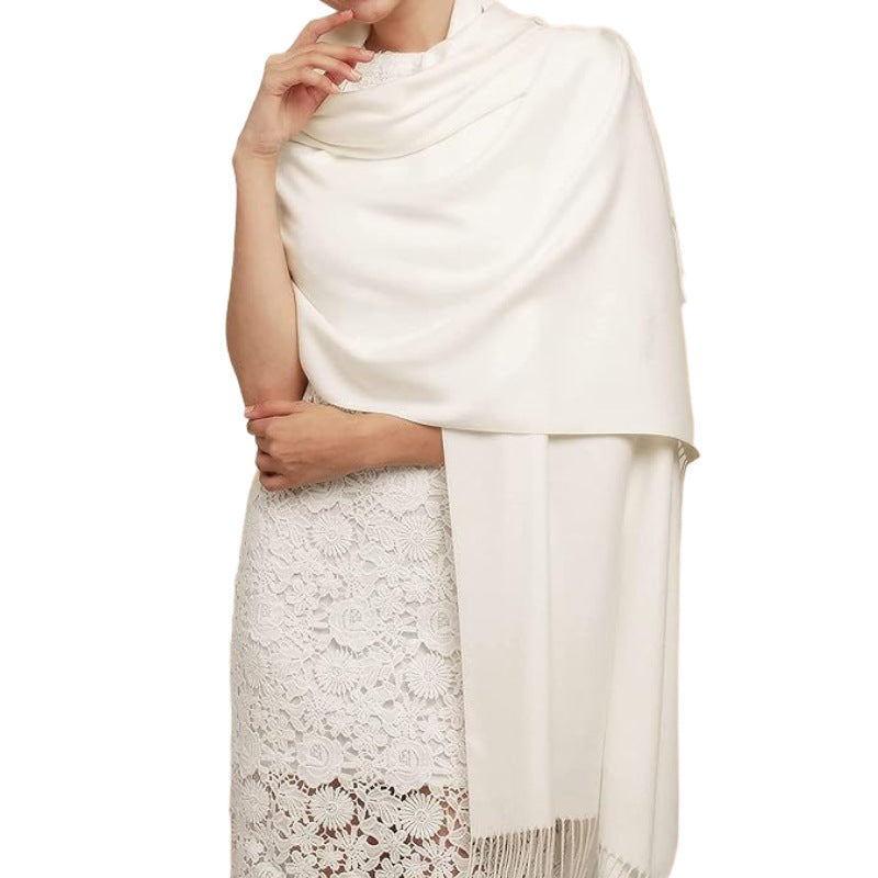 Women's Cashmere Shawl Solid Color Scarf Nocturna-Pro