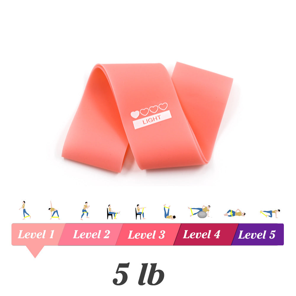 Yoga Resistance Rubber Bands Indoor Outdoor Fitness Equipment 0.35mm-1.1mm Pilates Sport Training Workout Elastic Bands Nocturna-Pro