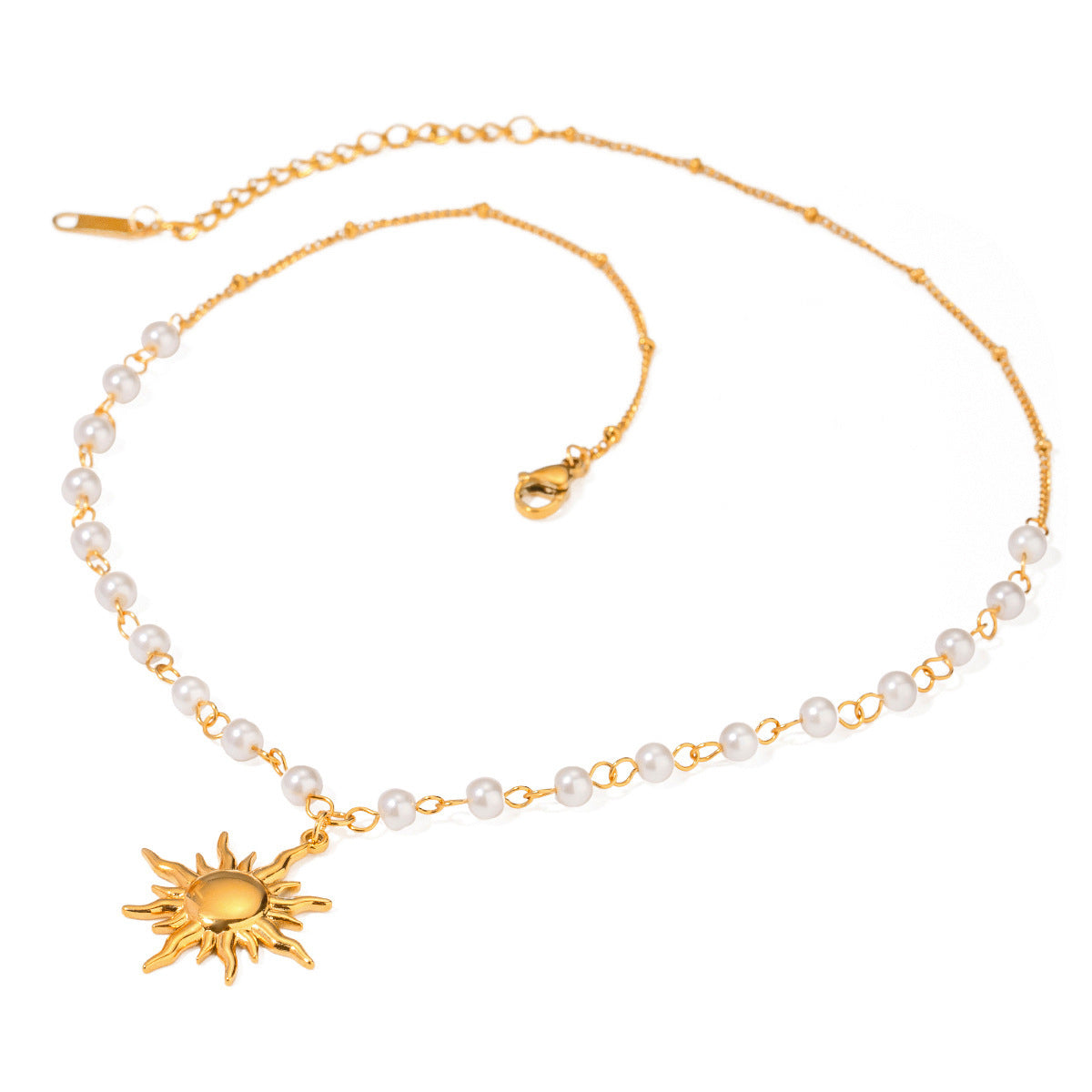 Stainless Steel Pearl Necklace High-grade Ins Fashion Jewelry Nocturna-Pro