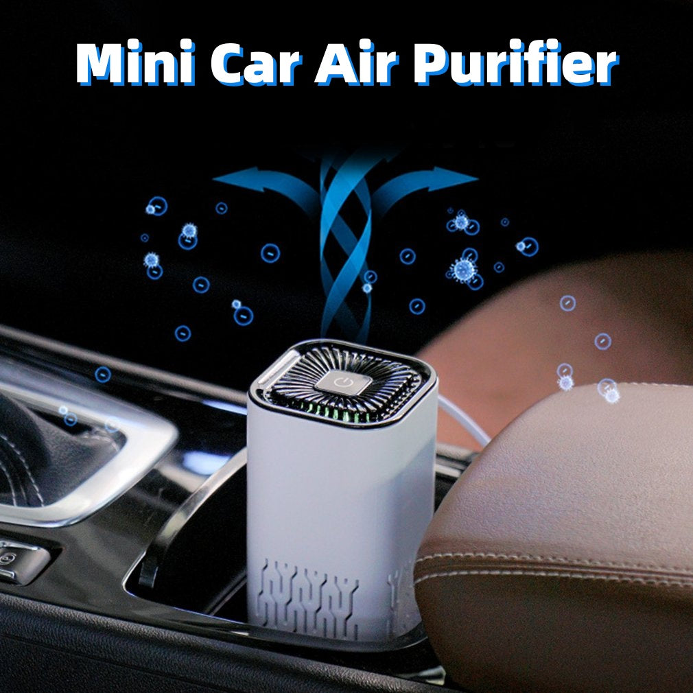 Car Air Purifier Portable Negative Ion Generator Remove Formaldehyde Dust Smoke Air Freshen Washer For Home Car Nocturna-Pro