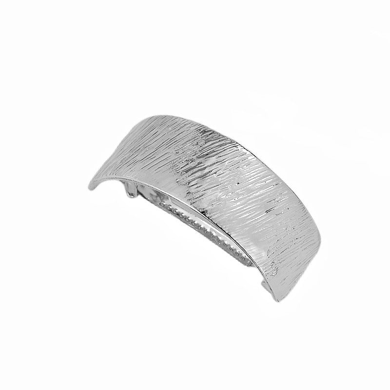Hemp Surface Metal Ponytail Spring Clip Alloy Brushed Nocturna-Pro