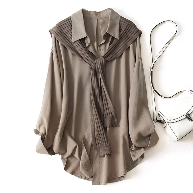 Two-piece Casual Loose Shirt Nocturna-Pro