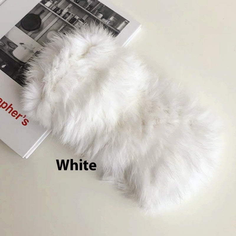 Korean Style Internet Celebrity Hair Band Women's Fashion Elastic Rabbit Hair Band Autumn And Winter Warm Plush Nocturna-Pro