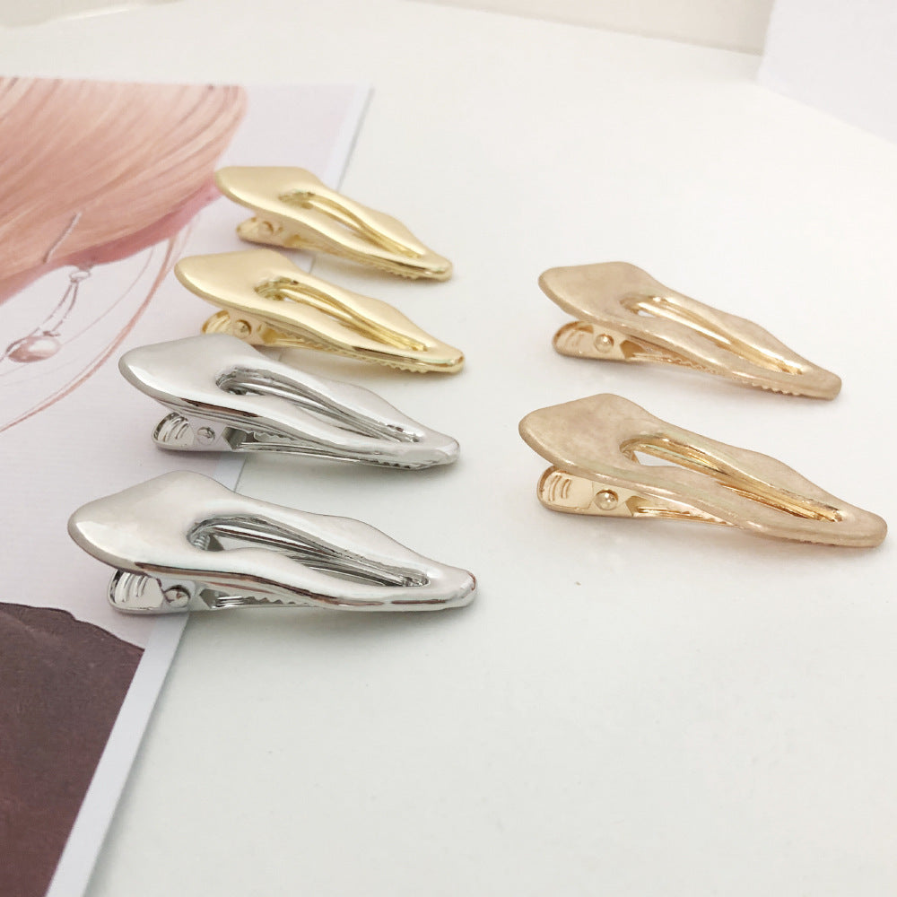 Irregular Back Head Side Clip Women's Hairpin Electroplated Metal Nocturna-Pro
