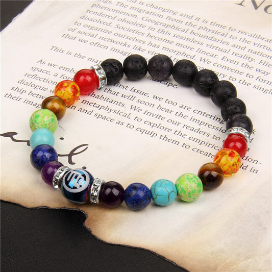 New Seven Chakra Meditation Bracelet Couple Constellation Men And Women Nocturna-Pro