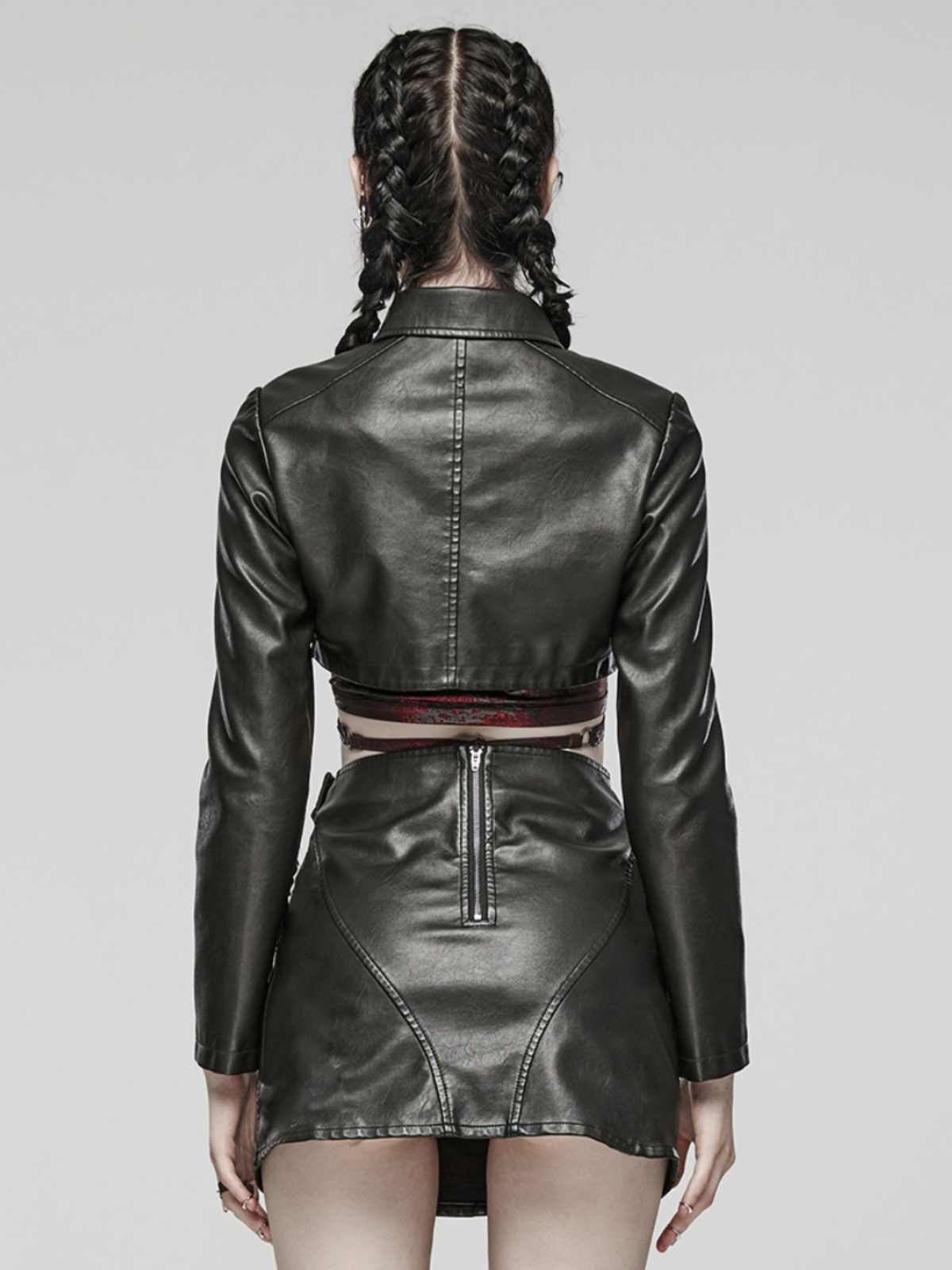 Women's Dark Sweet Cool Short Leather Coat Nocturna-Pro