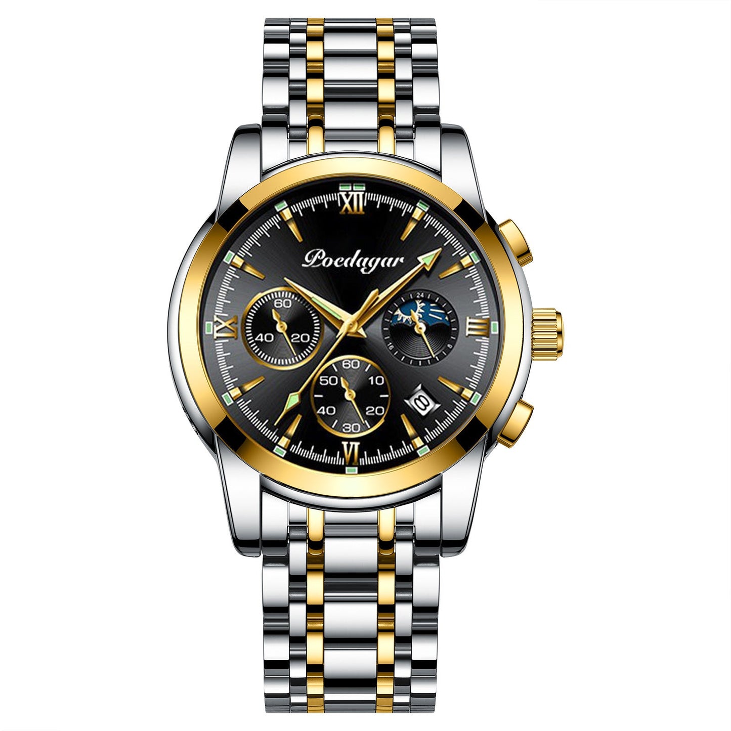 Multifunctional Men's Watch Luminous Waterproof Quartz Wrist Watch Nocturna-Pro