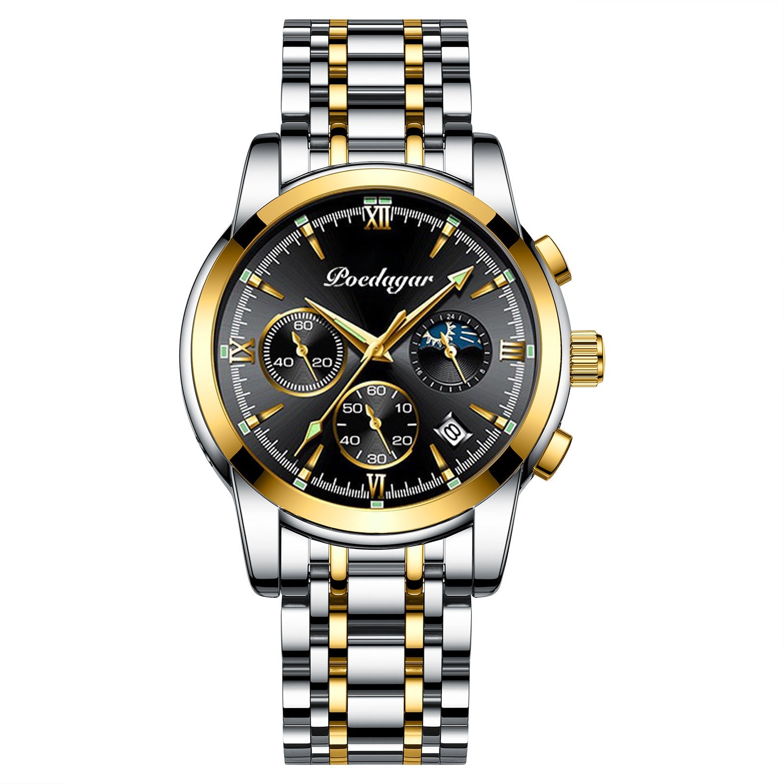 Multifunctional Men's Watch Luminous Waterproof Quartz Wrist Watch Nocturna-Pro
