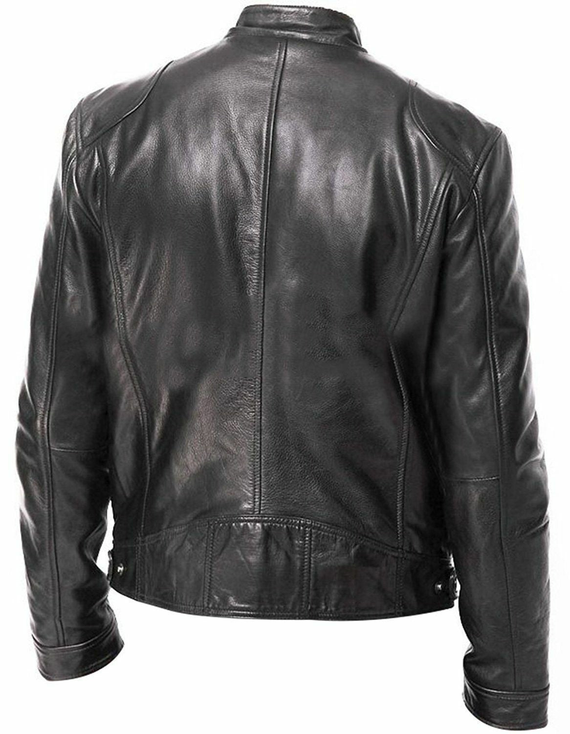 PU Leather Jacket Slim Leather Jacket Nocturna-Pro