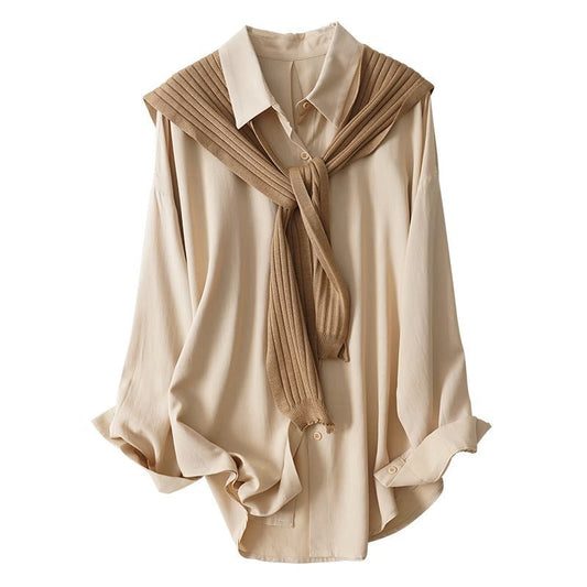 Two-piece Casual Loose Shirt Nocturna-Pro