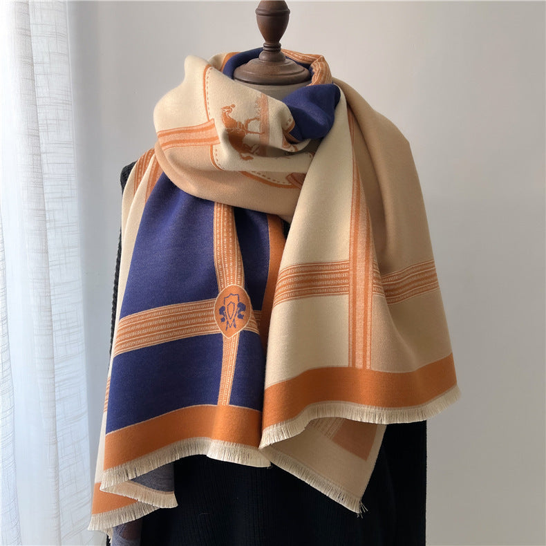 Women's Stitching Thickening Shawl Fashion Nocturna-Pro