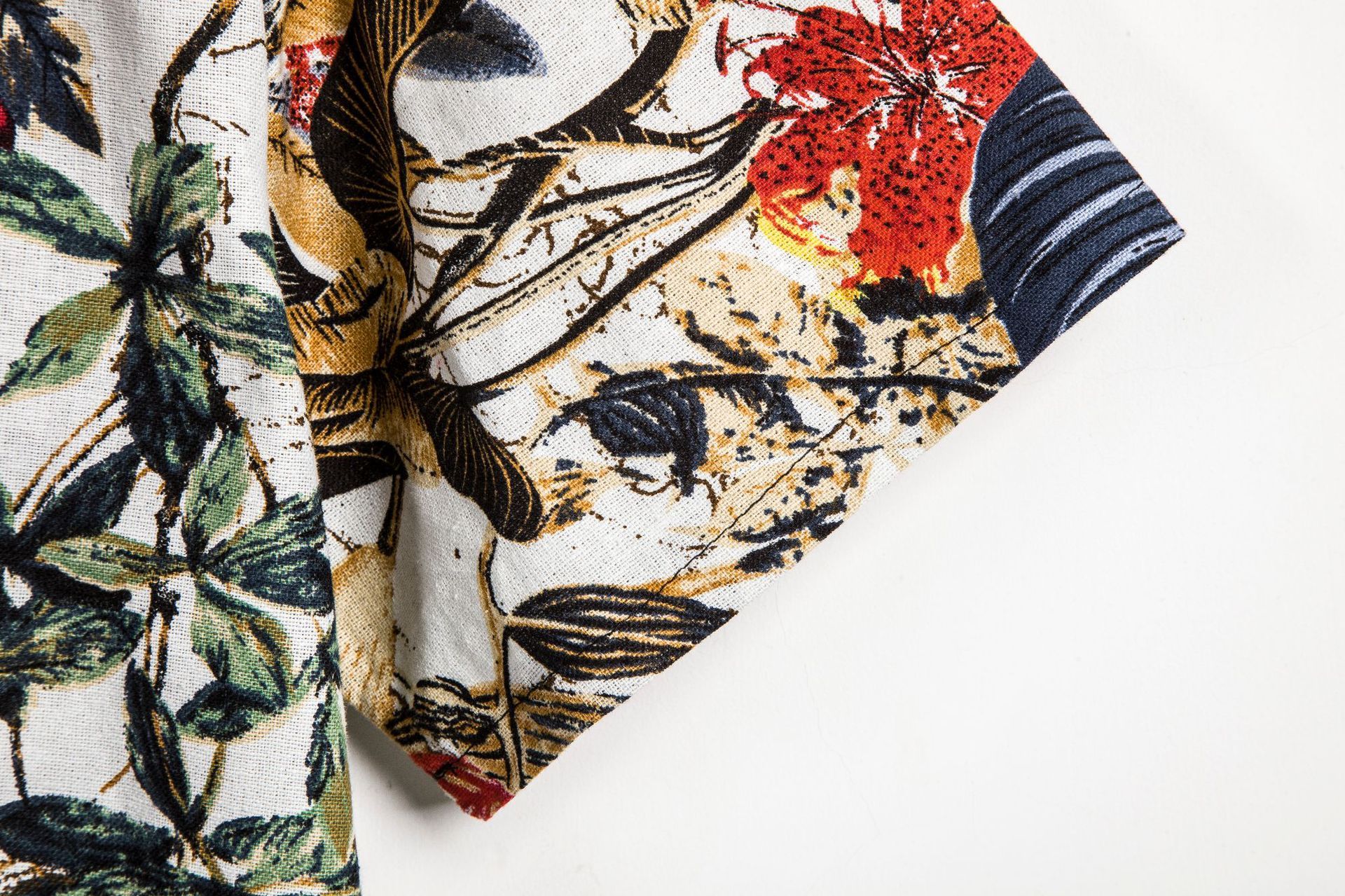 Slim shirt men contrast color printing shirt men Nocturna-Pro