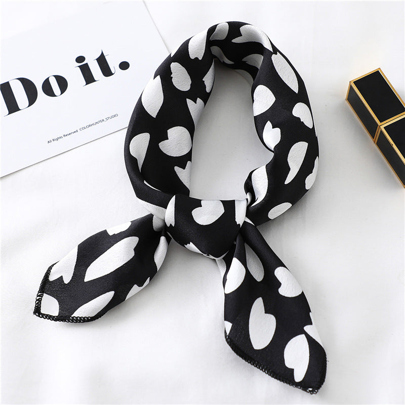 Small Scarf Professional Stewardess Silk Hair Band Nocturna-Pro