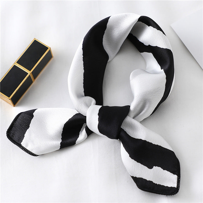 Small Scarf Professional Stewardess Silk Hair Band Nocturna-Pro