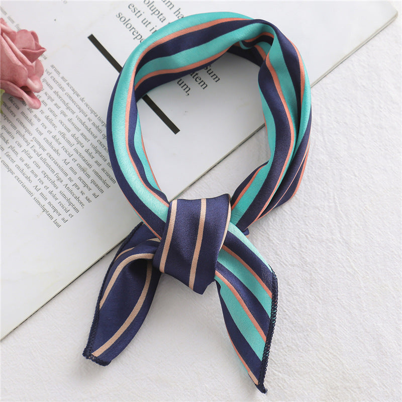 Small Scarf Professional Stewardess Silk Hair Band Nocturna-Pro