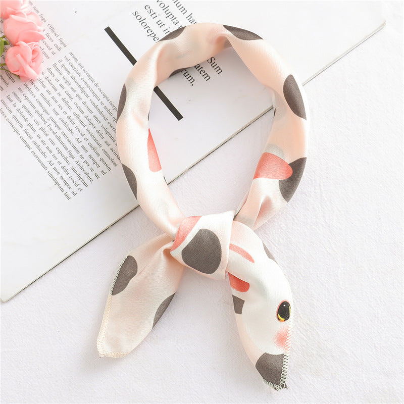 Small Scarf Professional Stewardess Silk Hair Band Nocturna-Pro