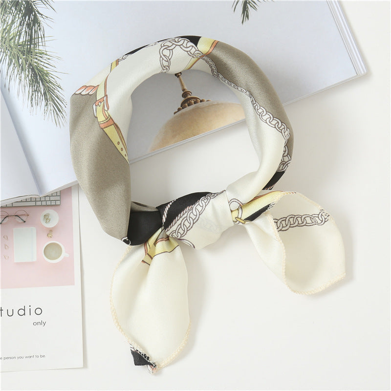 Small Scarf Professional Stewardess Silk Hair Band Nocturna-Pro