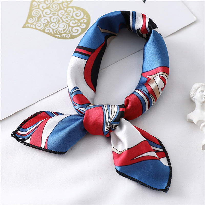 Small Scarf Professional Stewardess Silk Hair Band Nocturna-Pro