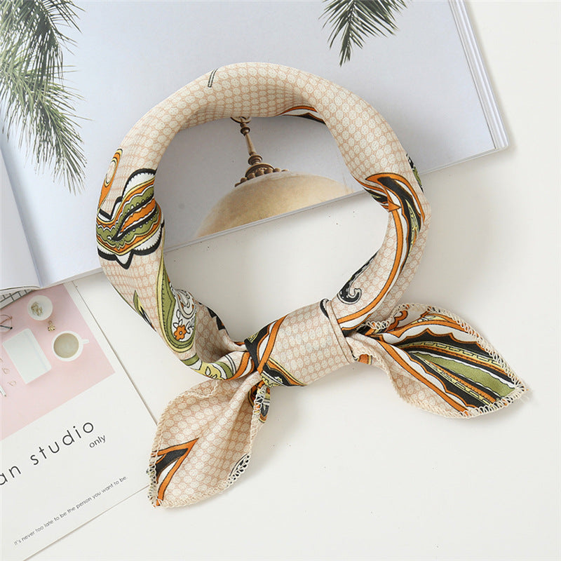 Small Scarf Professional Stewardess Silk Hair Band Nocturna-Pro