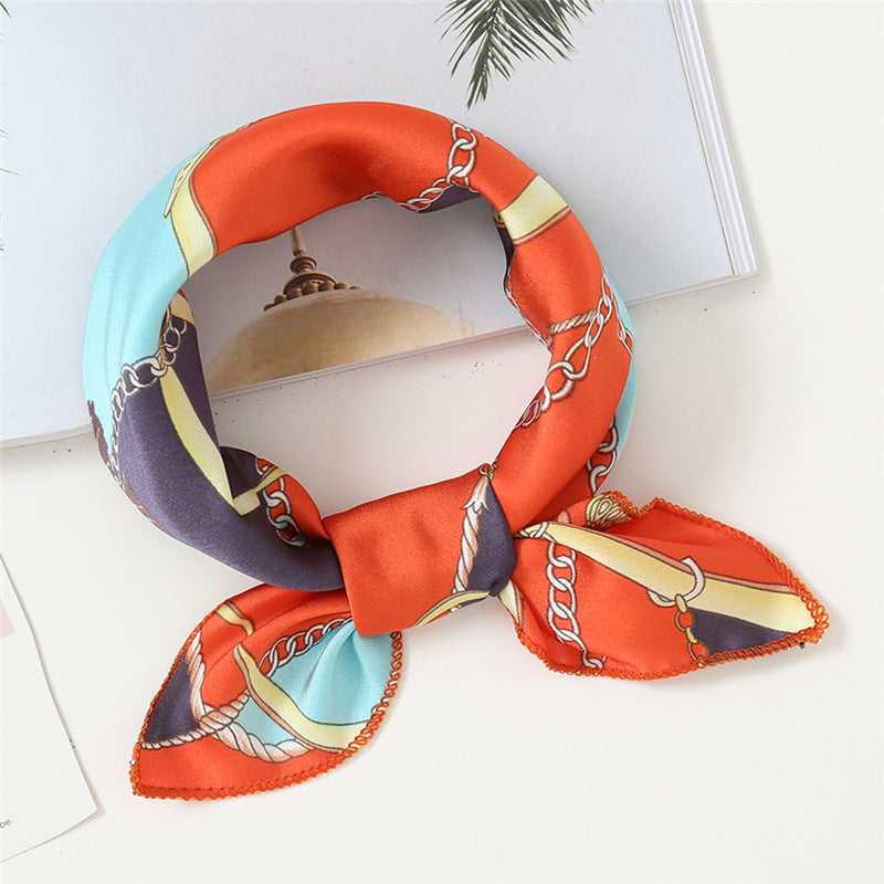 Small Scarf Professional Stewardess Silk Hair Band Nocturna-Pro