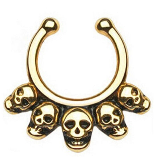 Stainless Steel Diamond C Rod Nose Ring Nocturna-Pro