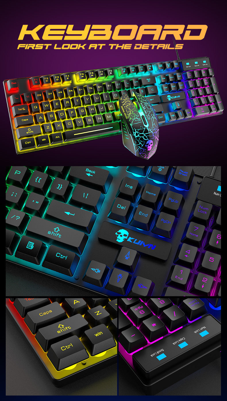 Kuiying T6RGB Luminous Keyboard And Mouse Set Nocturna-Pro