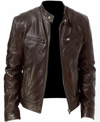 PU Leather Jacket Slim Leather Jacket Nocturna-Pro