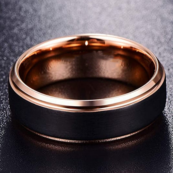 Two Tone Tungsten Steel Ring Men's Jewelry Nocturna-Pro