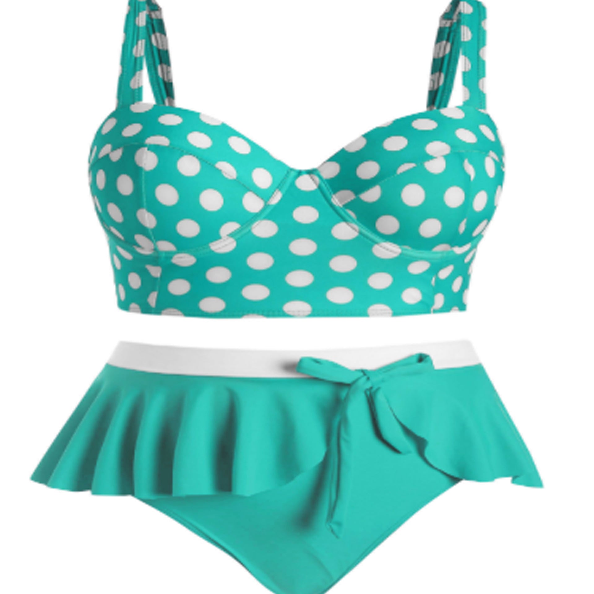Large Plus Size Swimwear Female Push Up Bikini With Wave Women Bikini Set Two Pieces Swimsuit Bathing Suit Swim Beach Dress Nocturna-Pro