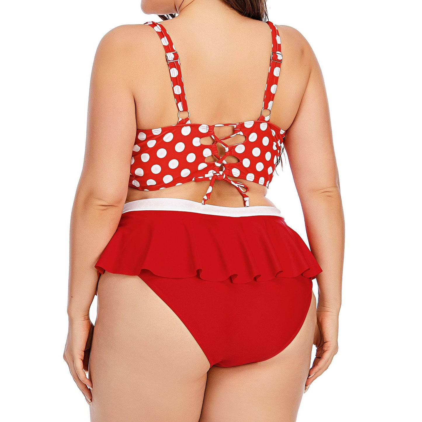 Large Plus Size Swimwear Female Push Up Bikini With Wave Women Bikini Set Two Pieces Swimsuit Bathing Suit Swim Beach Dress Nocturna-Pro