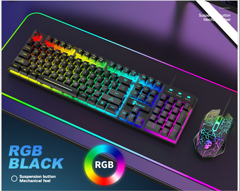 Kuiying T6RGB Luminous Keyboard And Mouse Set Nocturna-Pro