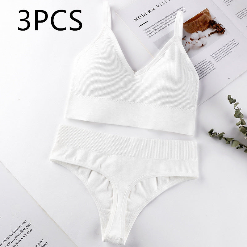 Women's Thin French Style No Steel Ring Panties And Bra Set Nocturna-Pro