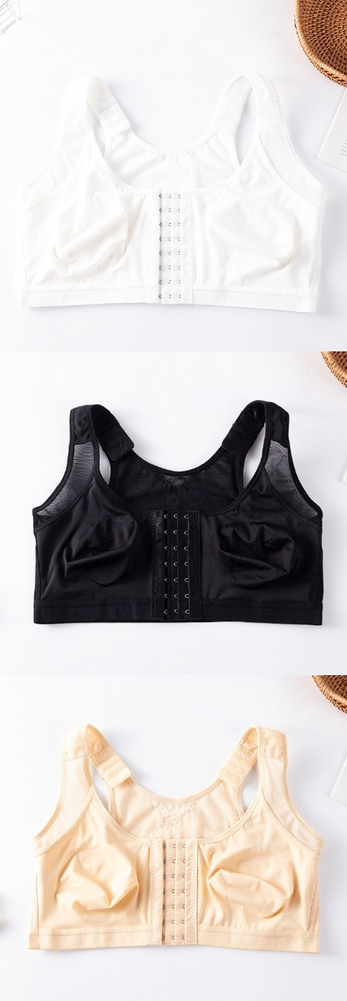 Foreign Trade Front Buckle Closed Sports Bra Plus Size Nocturna-Pro