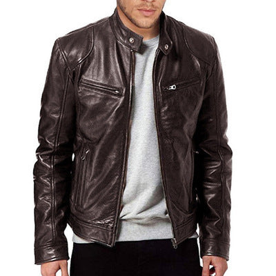 PU Leather Jacket Slim Leather Jacket Nocturna-Pro