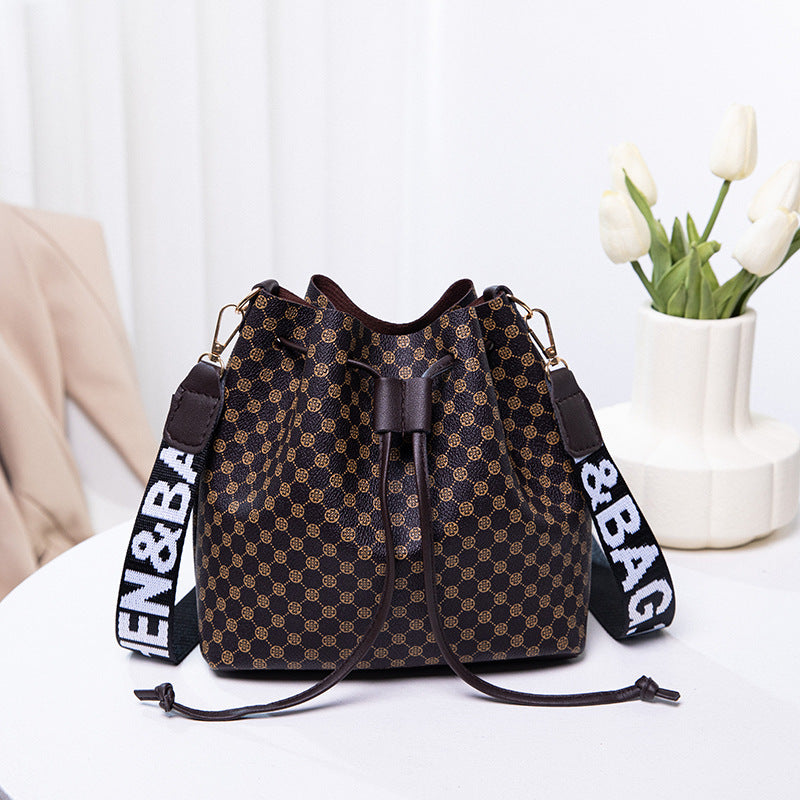 Printed Bucket Bag Female Fashion Ladies Large-capacity Crossbody Bag Nocturna-Pro