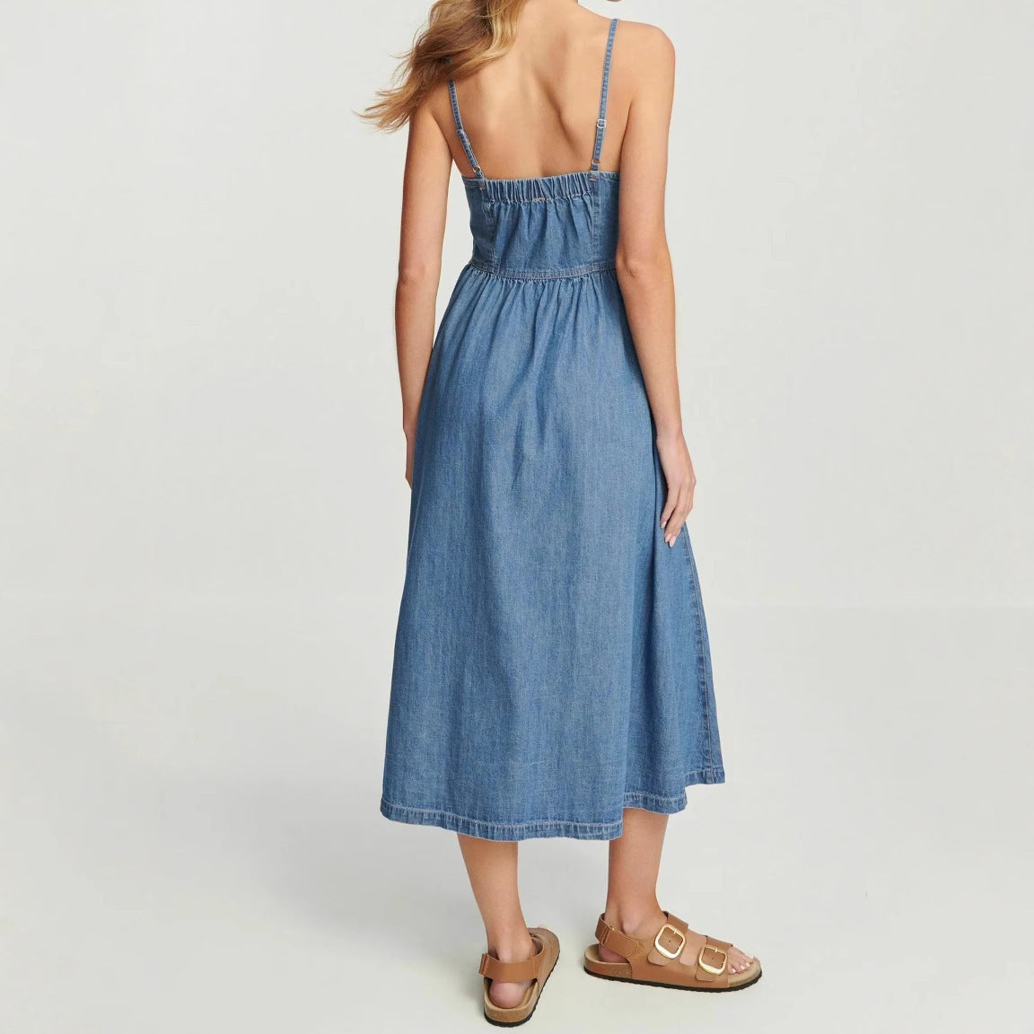 Suspenders Denim Women's Dress Nocturna-Pro